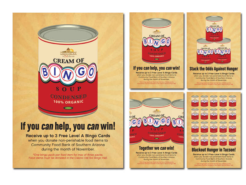 Casino Del Sol Bingo Food Drive Campaign