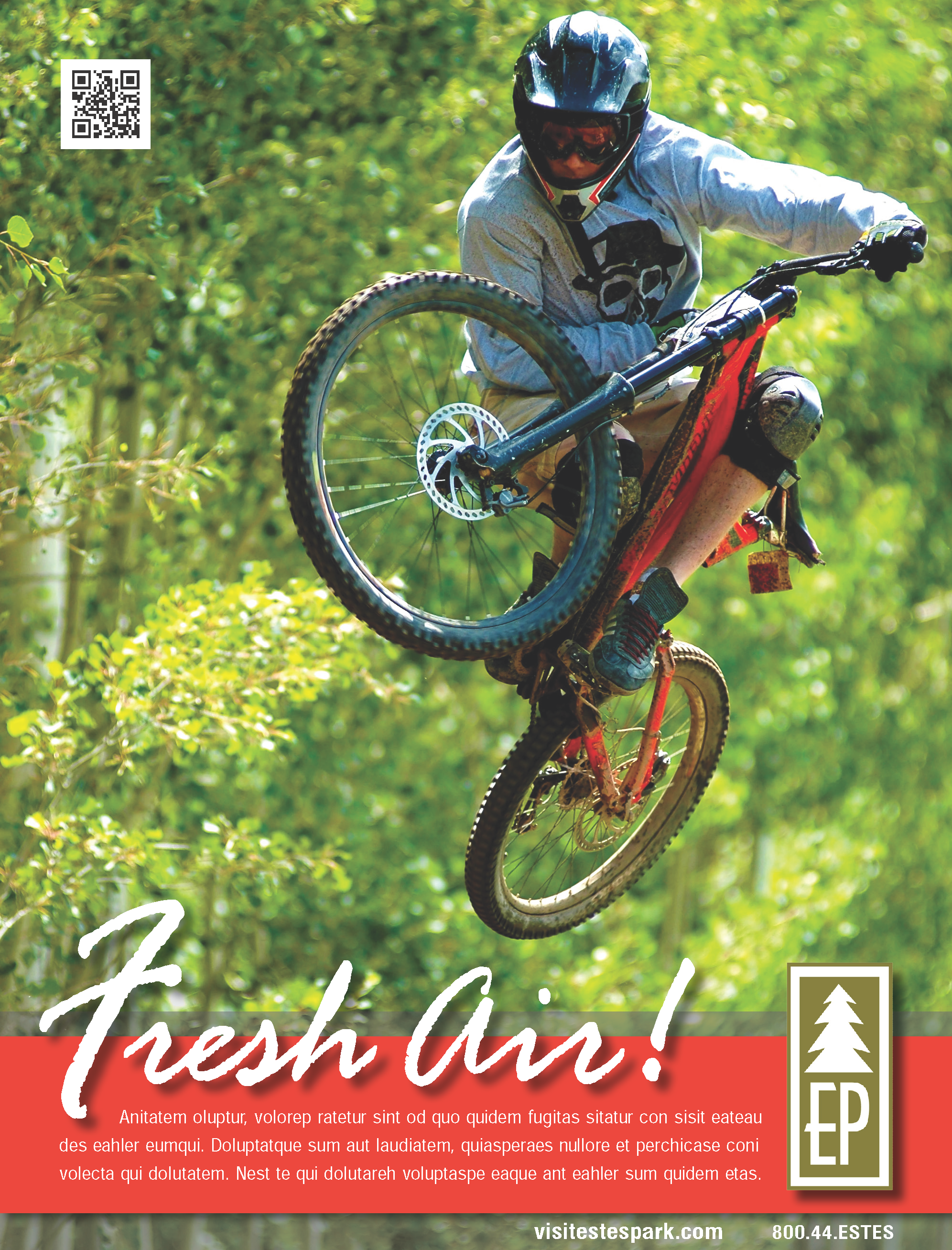 Magazine advertisement for Estes Park Colorado Visitors Bureau
