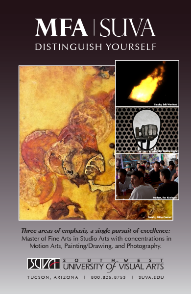 MFA programs poster for Southwest University of Visual Arts